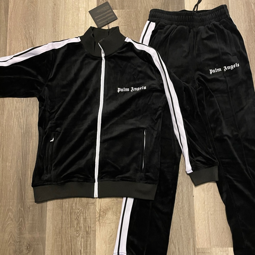 Palm Angels Black sweatsuit Jacket